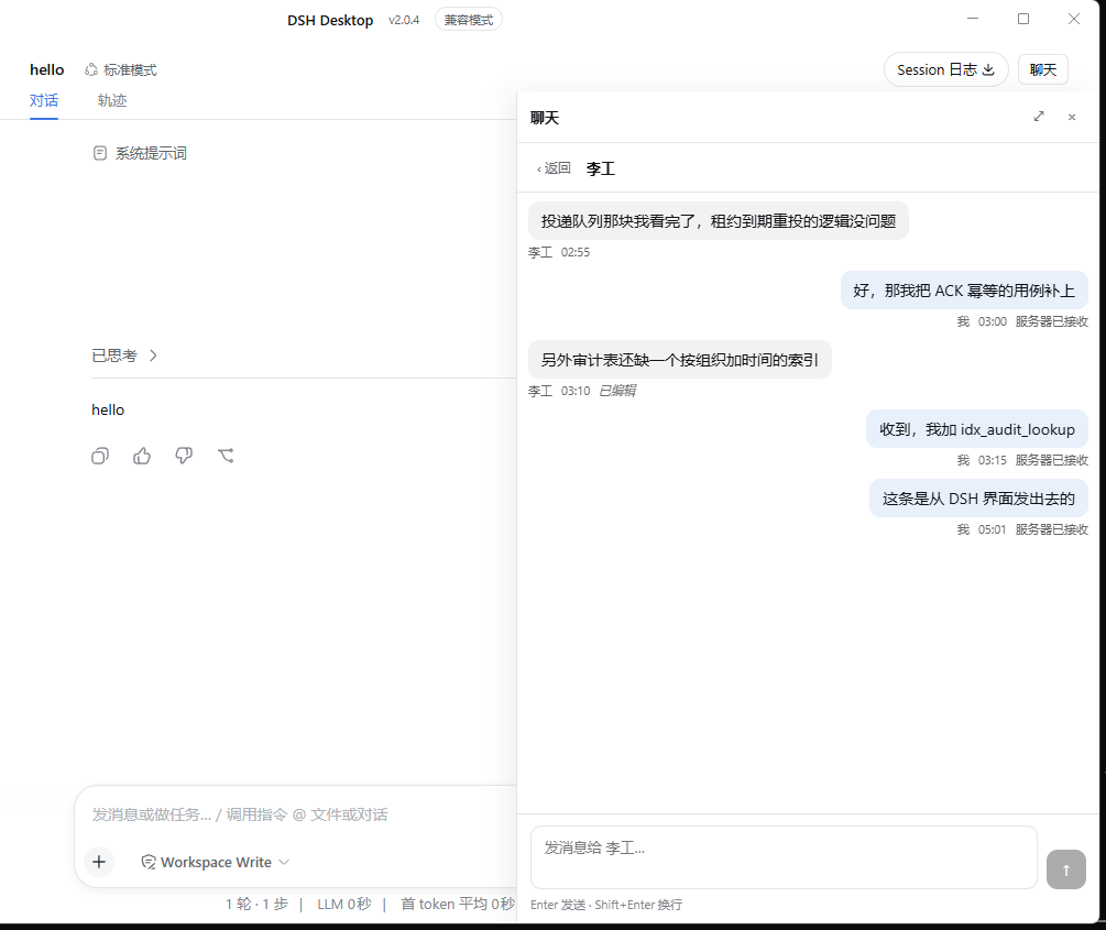DSH Chat 项目预览
