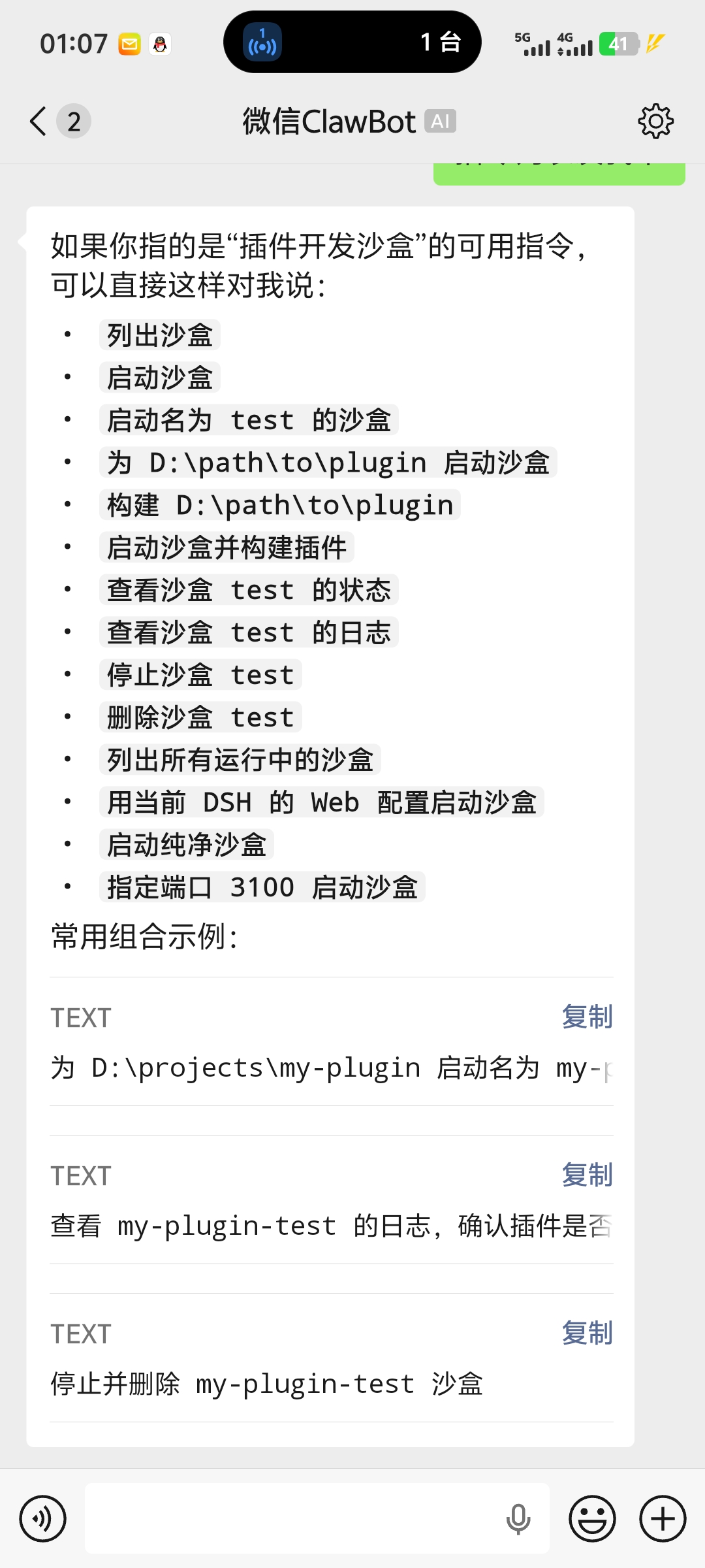 DSH Weixin ClawBot 项目预览